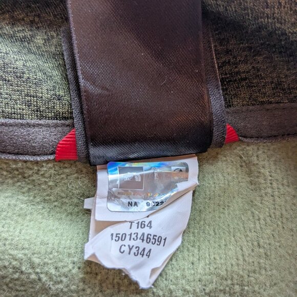 The North Face Men’s Dark Green Fleece Lined Half-Zip Pullover Large - Picture 6 of 6